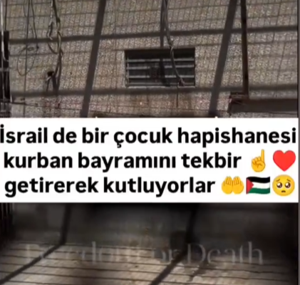 İsrail’de bir çocuk hapishanesi..